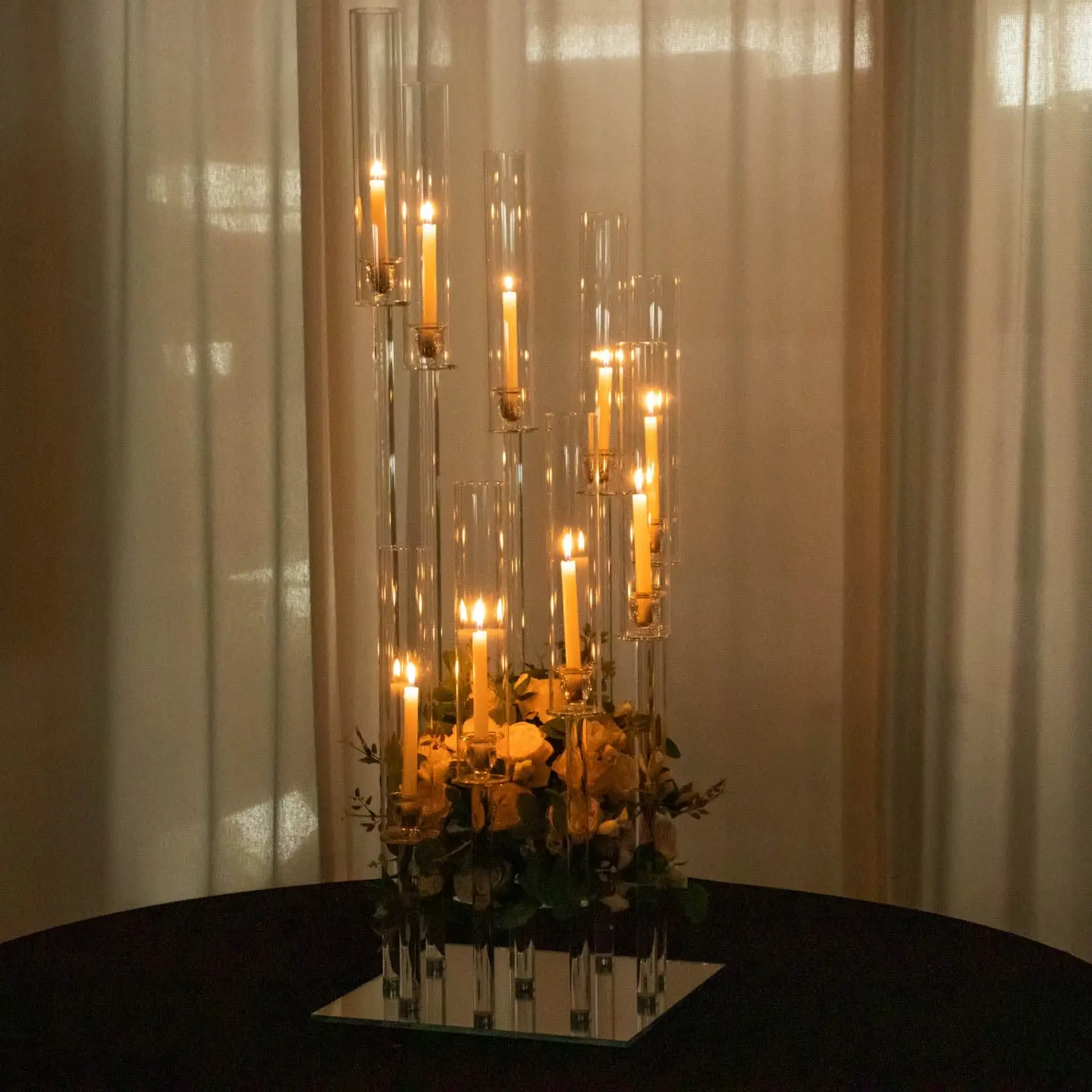 124 Cm Acrylic Candelabra With Acrylic Base Acrylic Candelabra Crystal