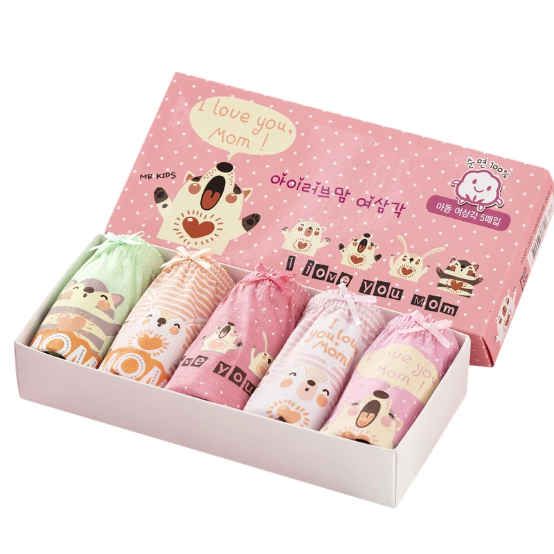 Лидер продаж, хлопковое детское нижнее белье, 5 шт. в одной коробке корейские детские трусики для девочек оптовая продажа, детские трусики