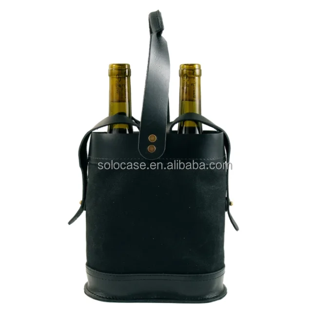 Waxed Canvas Double Wine Tote