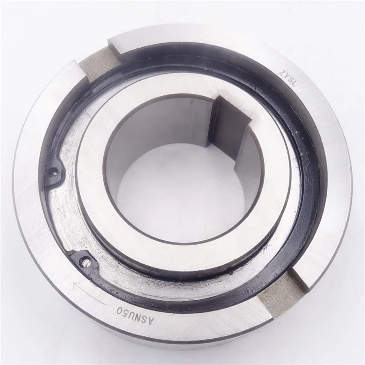 ASNU50 One Way Rotation Bearings Two Keyway Clutch One Way Bearings