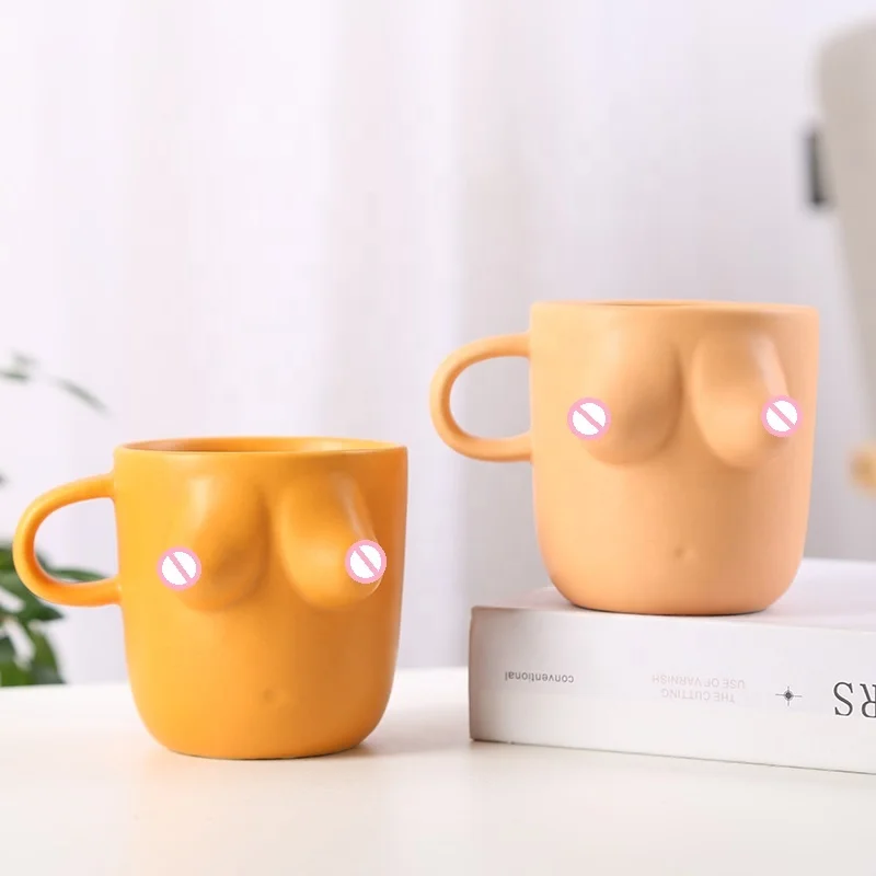Ceramic Boob Mug Unique Sculpture for All-Season Gifts