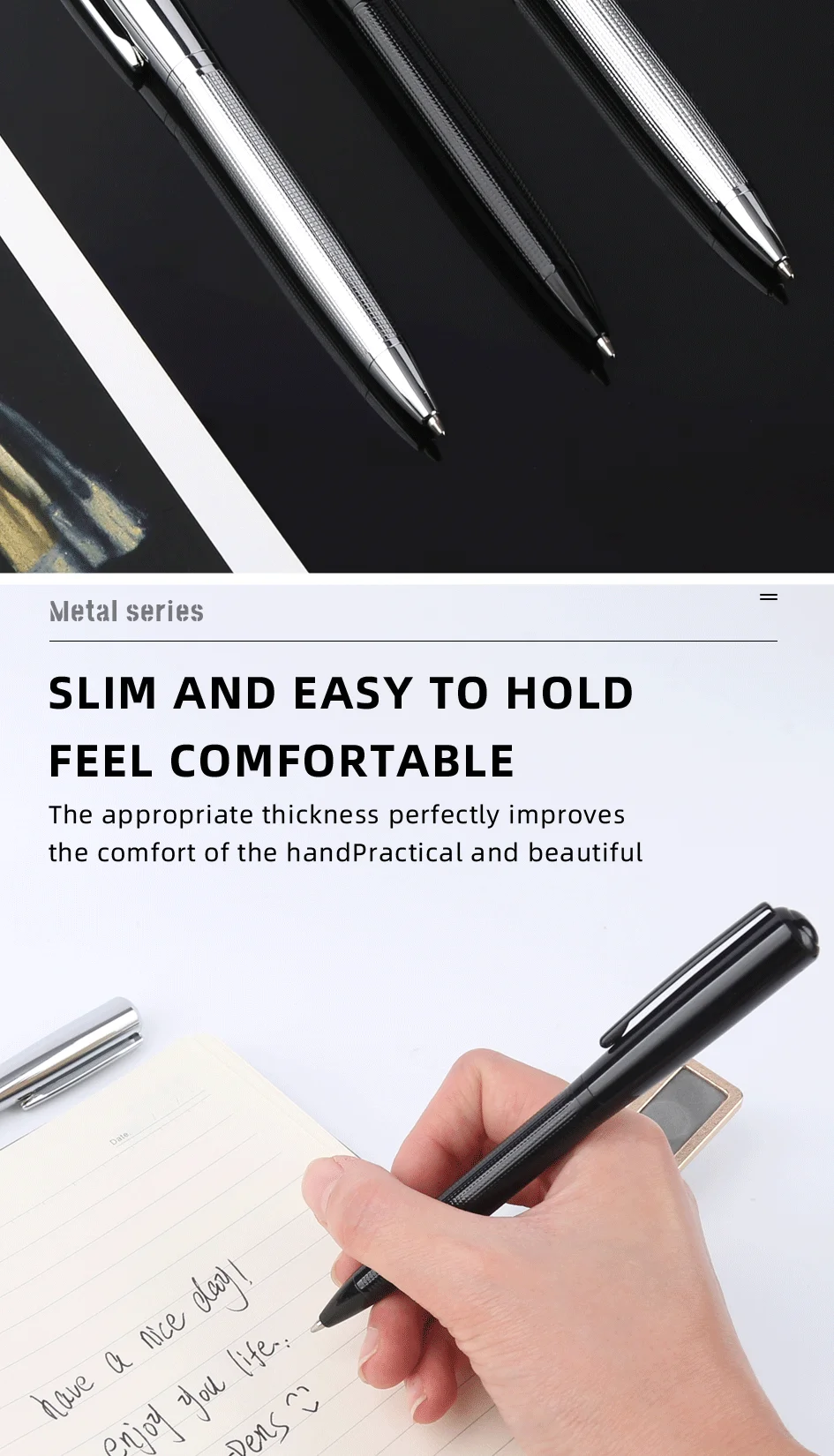 Ttx Luxury Designer Expensive Diary Engraved Ballpen Ball Point Pen For Gift Executives Office