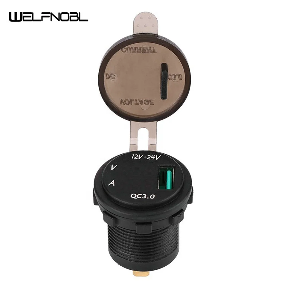 12V 24V Portable Automotive Intelligent Three in One AC DC Ammeter Voltage Meter With Charger