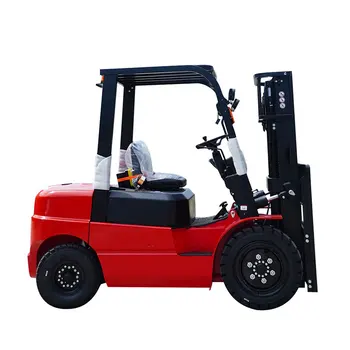 Manual 3.5 Ton Diesel Forklift Steel Platform Farm Warehouse Construction Industries Gearbox Pump Mast Bearing Core Components