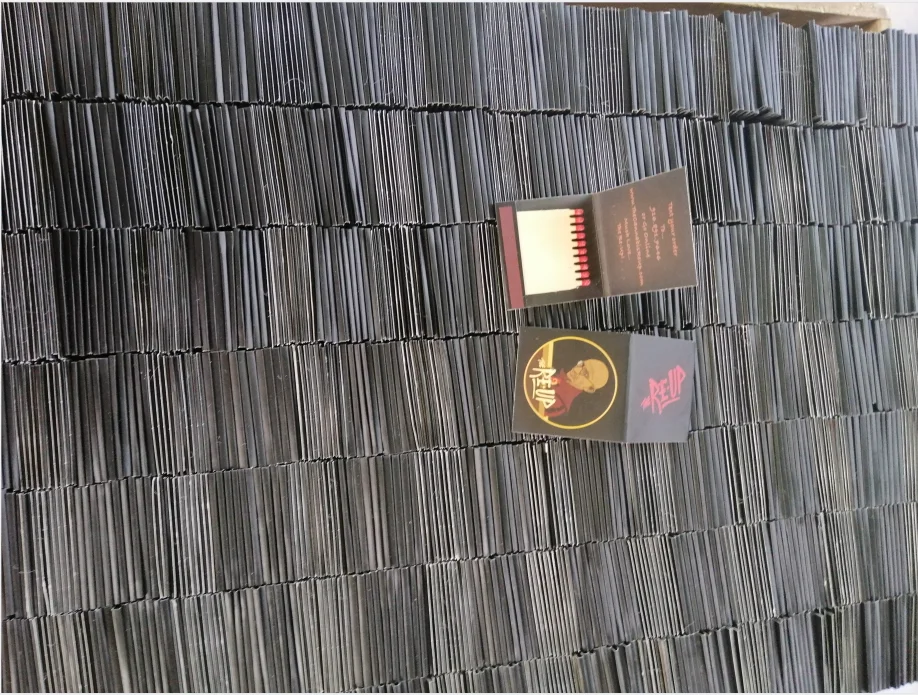 Custom Printed Wooden Match Box Colorful Head Long Paper Tube Book