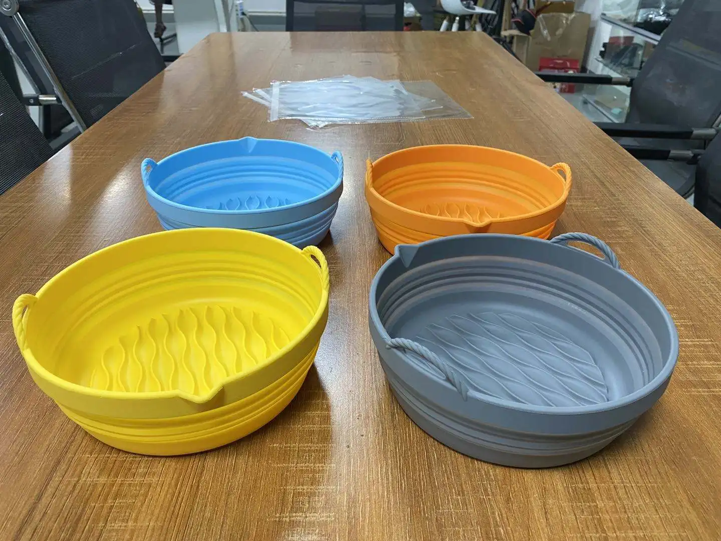 Food Grade Silicone Air Fryer Liner Easy Cleaning Reusable Non Stick