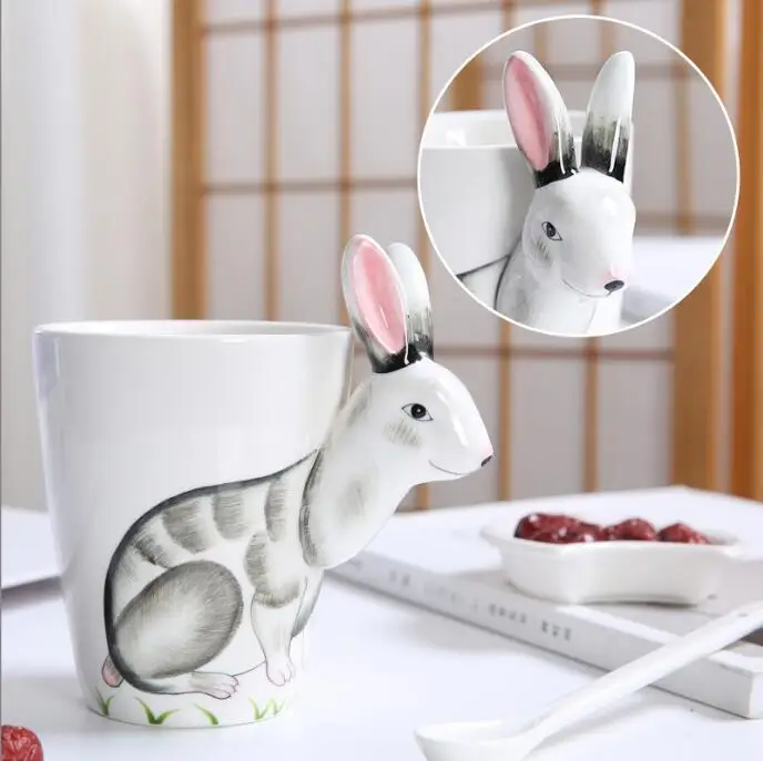 Tazza In Ceramica 3D A Forma Di Animale – Fatta A Mano, Simpatica, Per Caffè E Tè, Regalo Originale - 4