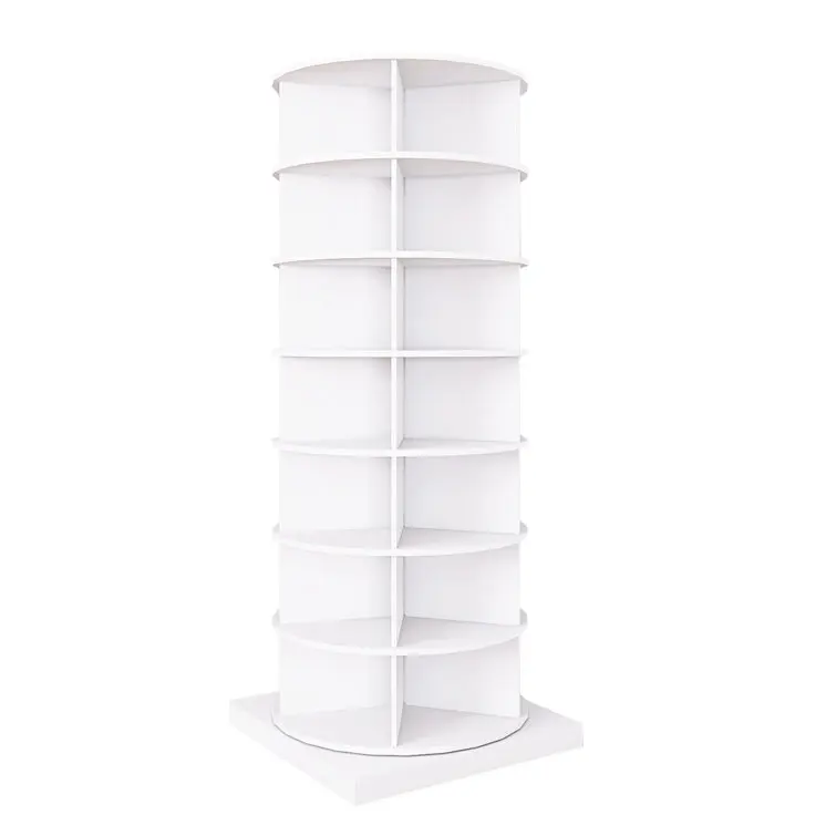 Space Saving Wooden Modern 360 Rotation 8-Layer Shoe Storage Cabinet with Customized Design for Home Furniture and Hotels