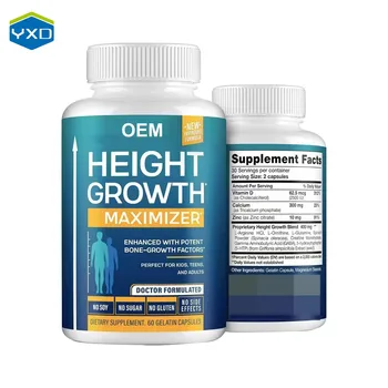 OEM Capsule For Height Growth Maximizer With Calcium Height Growth Capsule For Bone Strength Get Taller Increases Bone Growth