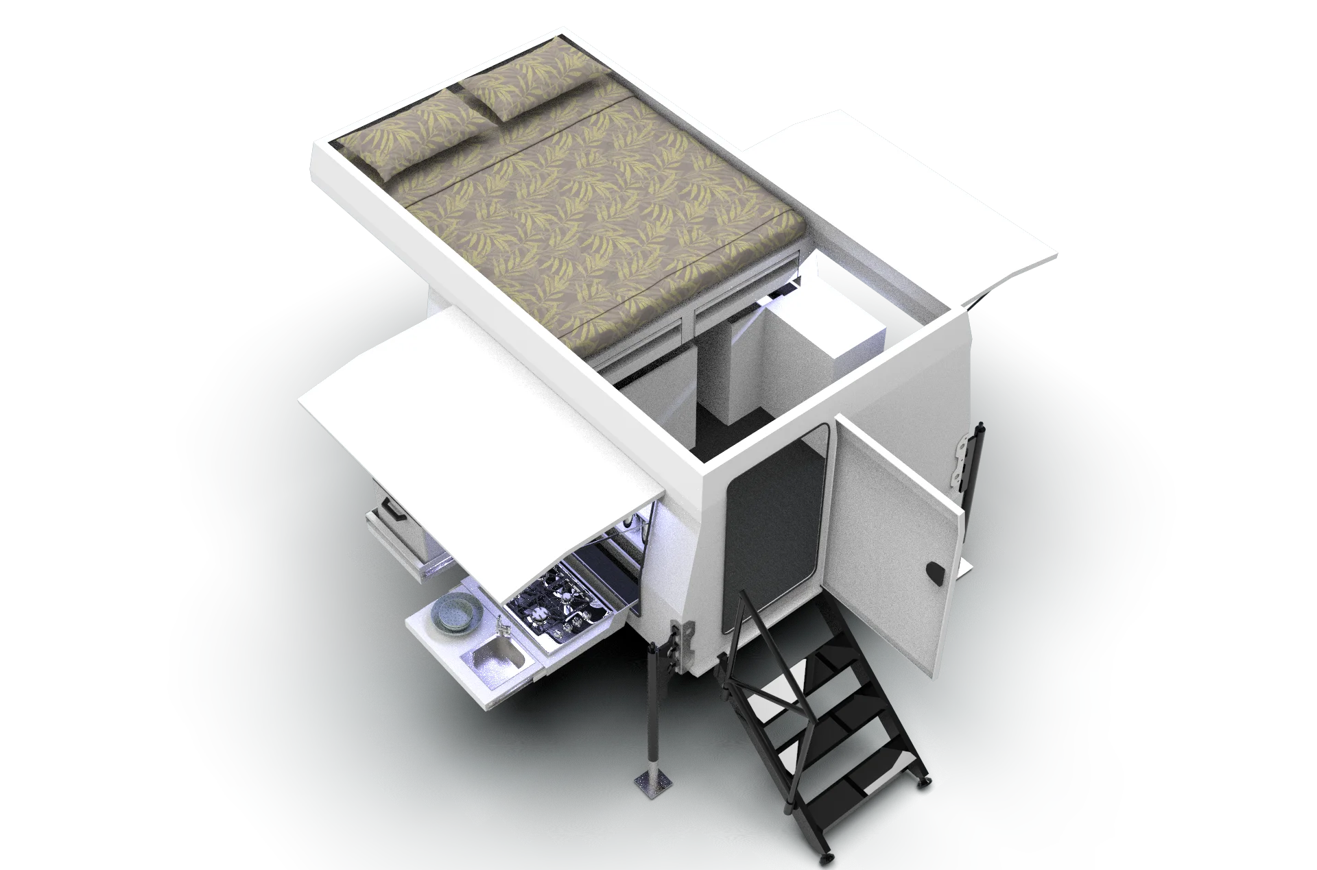 Lightweight Truck Bed Camper Pop Up Truck Camper Slide On Pickup Truck