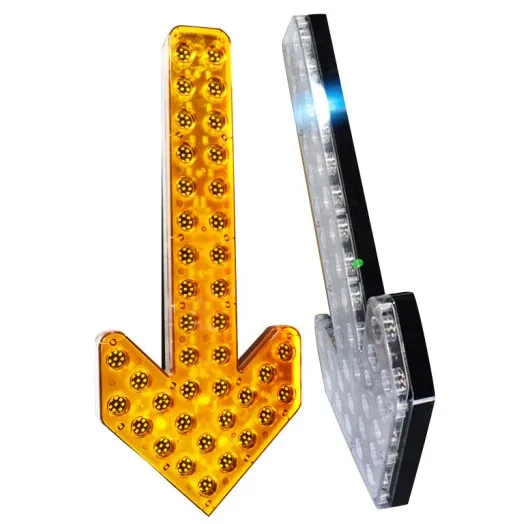 2 Feux D'avertissement Jaunes LED-MARTIN® - Automatique Jour/nuit, Pour Chantier Et Sécurité Route