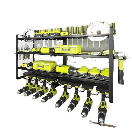 Power Tool Organizer Wall Mount Storage Rack, Heavy Duty Tool Box Organizer, Garage Storage Drill Holder