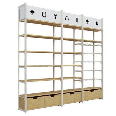 Yiwu Hotter Miniso Display Shelf Jewelry Shelf Digital Display Rack Retail Store Shelf for Sales