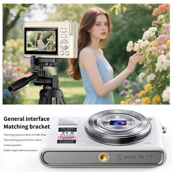 4K Professional Mini Children Digital Video Camera CMOS Sensor SD Card 2"-3" Screen Rechargeable Battery Segunda Mao Electronic detail image
