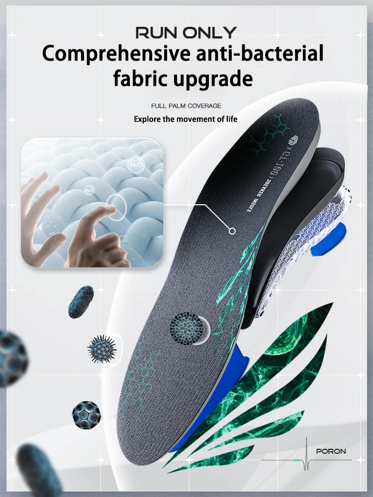 Custom Poron Gel EVA Shock Absorbing Insoles Wholesale