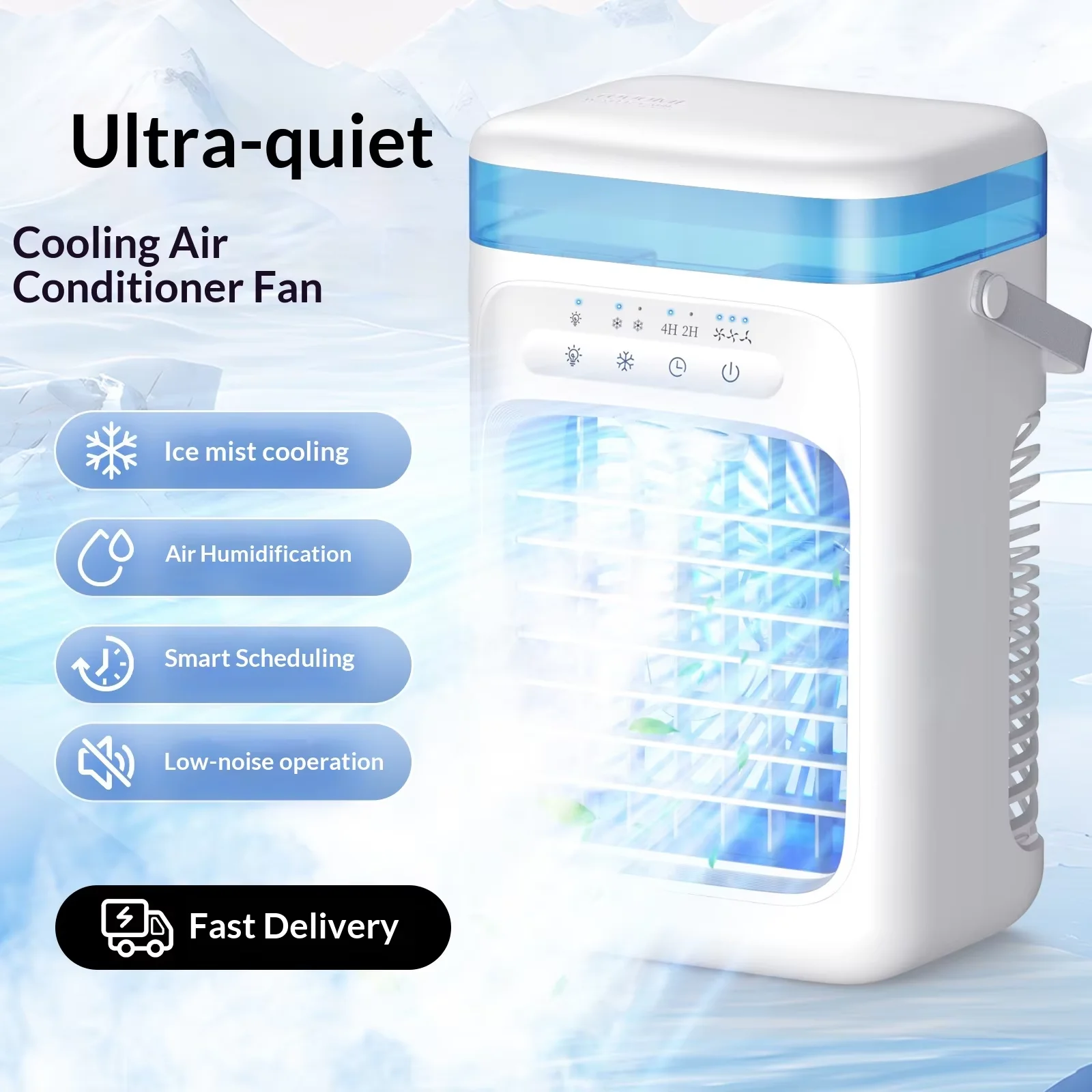 Portable Evaporative Air Cooler New USB Desktop Mist Fan Mini Air Conditioner For Home Office Study Personal Cooling_voghion.com