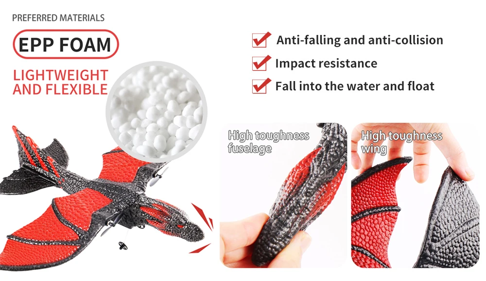 Rc Flying Dragon Aircraft Model Toy Epp Foam Soft Dragon Remote Control Airplane Buy Remote
