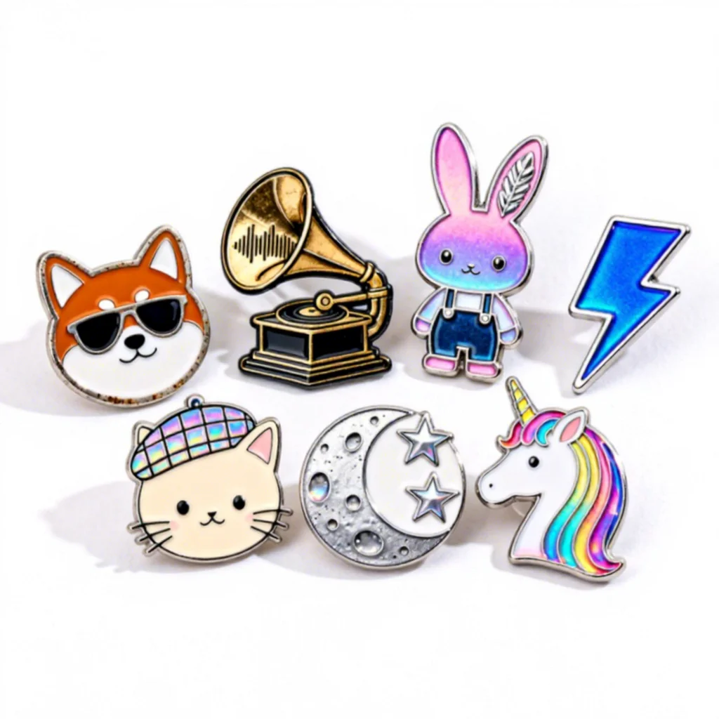 Op maat gemaakte zinklegering metalen zachte emaille speld, ontwerp uw eigen gepersonaliseerde cartoonlogo revers-, kleding-, hoed- en brochespelden