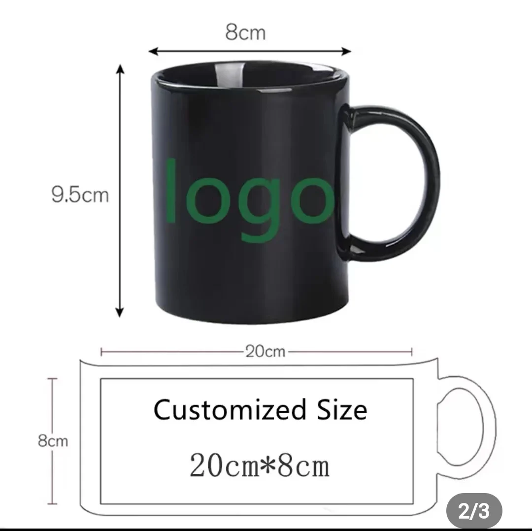 Customizable Beatiful Simple Plain Unique Luxury 11 15 oz Sublimation Ceramic Mugs Matte Black Coffee Mug Custom logo