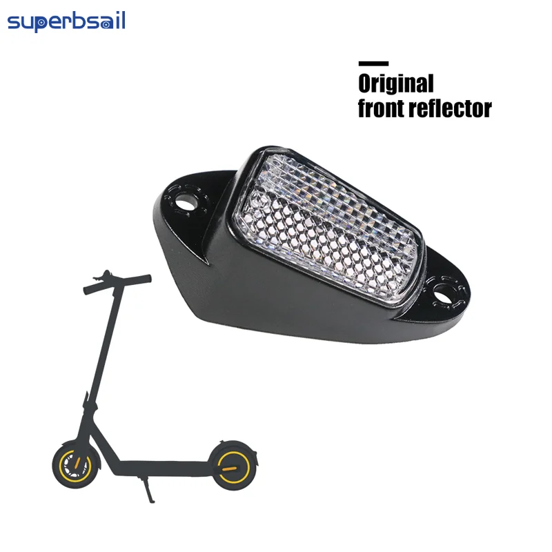 Superbsail Original Road Automatic Warning Front Reflector For Ninebot Max G2 Electric Scooter Reflective Lens Spare Parts New supplier