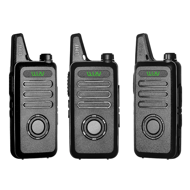 WLN C1 Plus Mini Dual Band Mobile Ham Radio Adnewyddadwy Plant Walkie Talkies 2 Pack Llyfr Llys