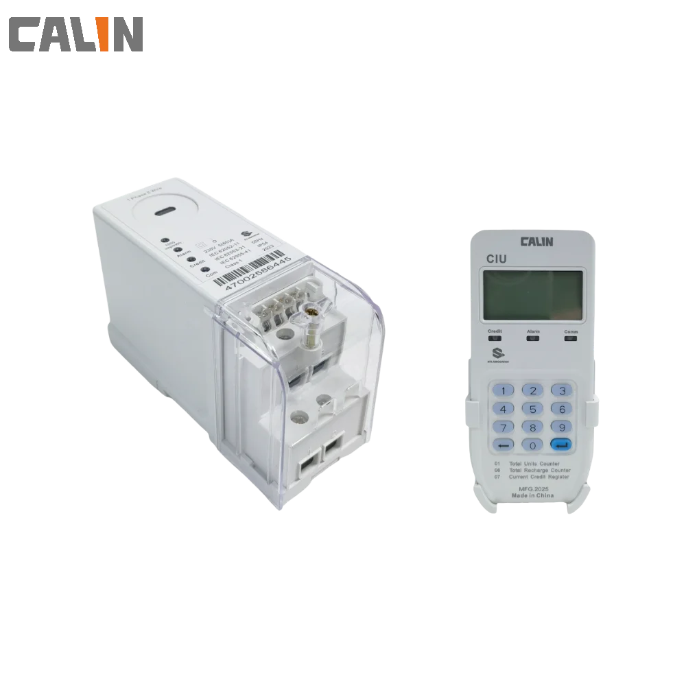Din Rail STS Prepaid Energy Meter with 60A Max Current 15 Years Lifespan and IEC62056-21 Compliance