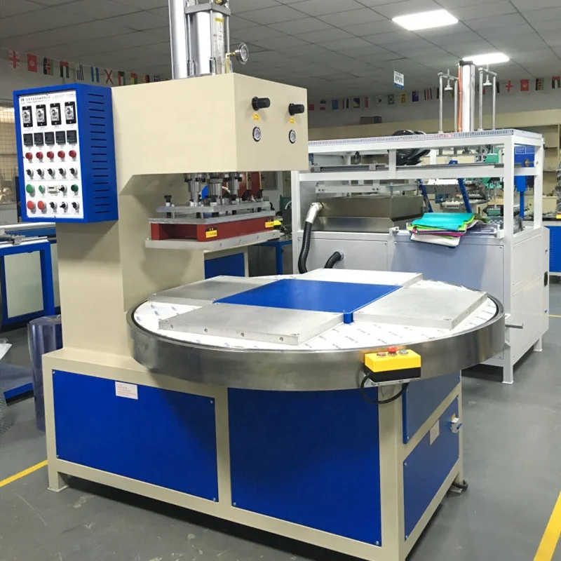 Turntable High Frequency Pvc Stationary Folders Making Machine Buy File Folder Welding Machine