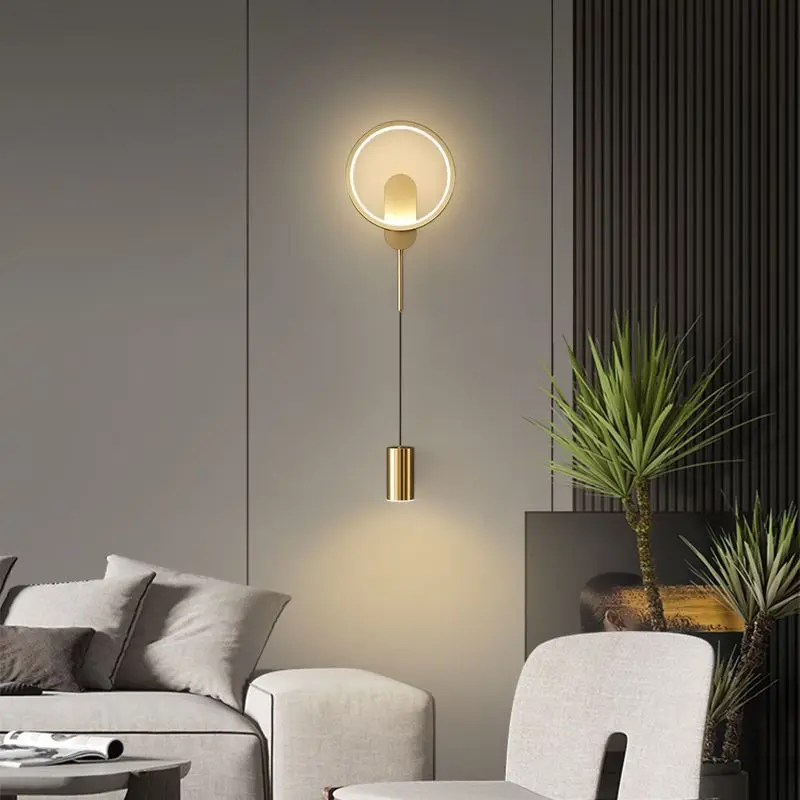 Modern Sconce Led Wall Light Nordic Room Decor Wall Lamp For Bedroom Bedside Vintage Home Indoor ...