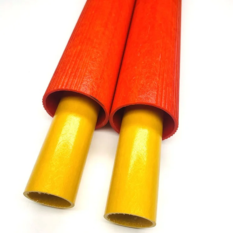 product lightweight frp hollow round fiberglass tube for agriculture plant with custom cutting processing service-3