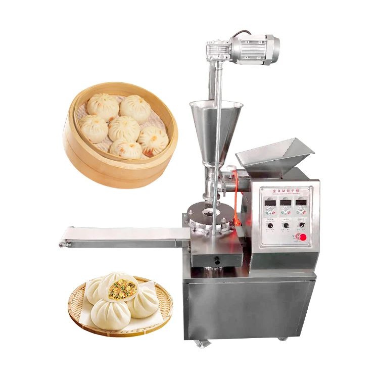 Fully Auto square steamed bun making machine momo in dumpling machine