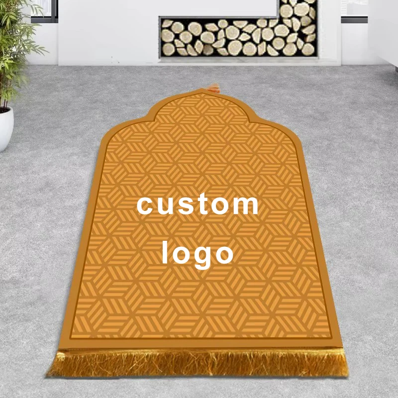 Couple Ramadan Printing Prayer Rug Custom Personalized Matching Prayer Mats with logo Name