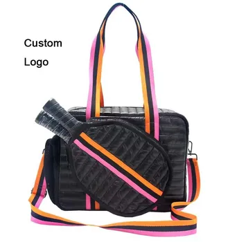 Customization Large Capacity Puffer Handbags Soft Puffy Tote Bags Travel Gym Bags Waterproof Pickle Ball Bag