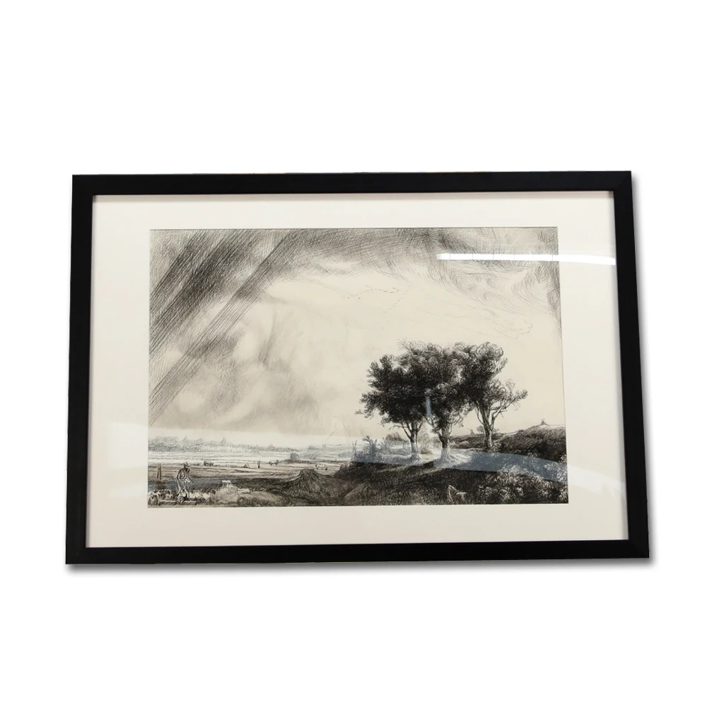 Custom Sketch Landscape and Portrait Pencil Drawing on Paper