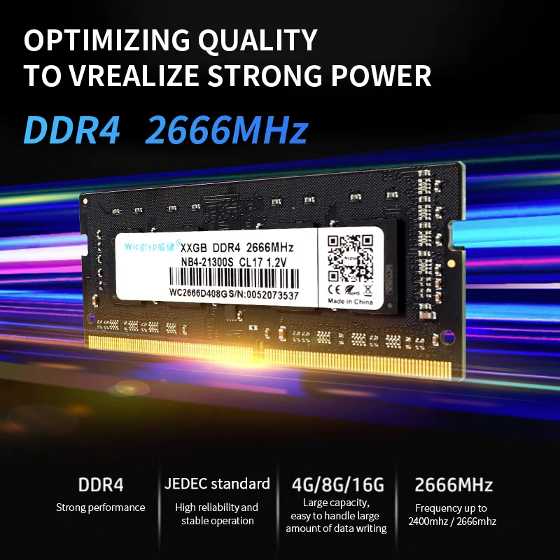 Memory DDR4 Ram 3200mhz 2666mhz 2400mhz 32GB 16GB 8GB 4GB for Laptop