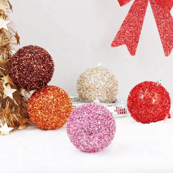 Hot Sales Christmas Plastic Glass Ball With Painted Christmas Tree