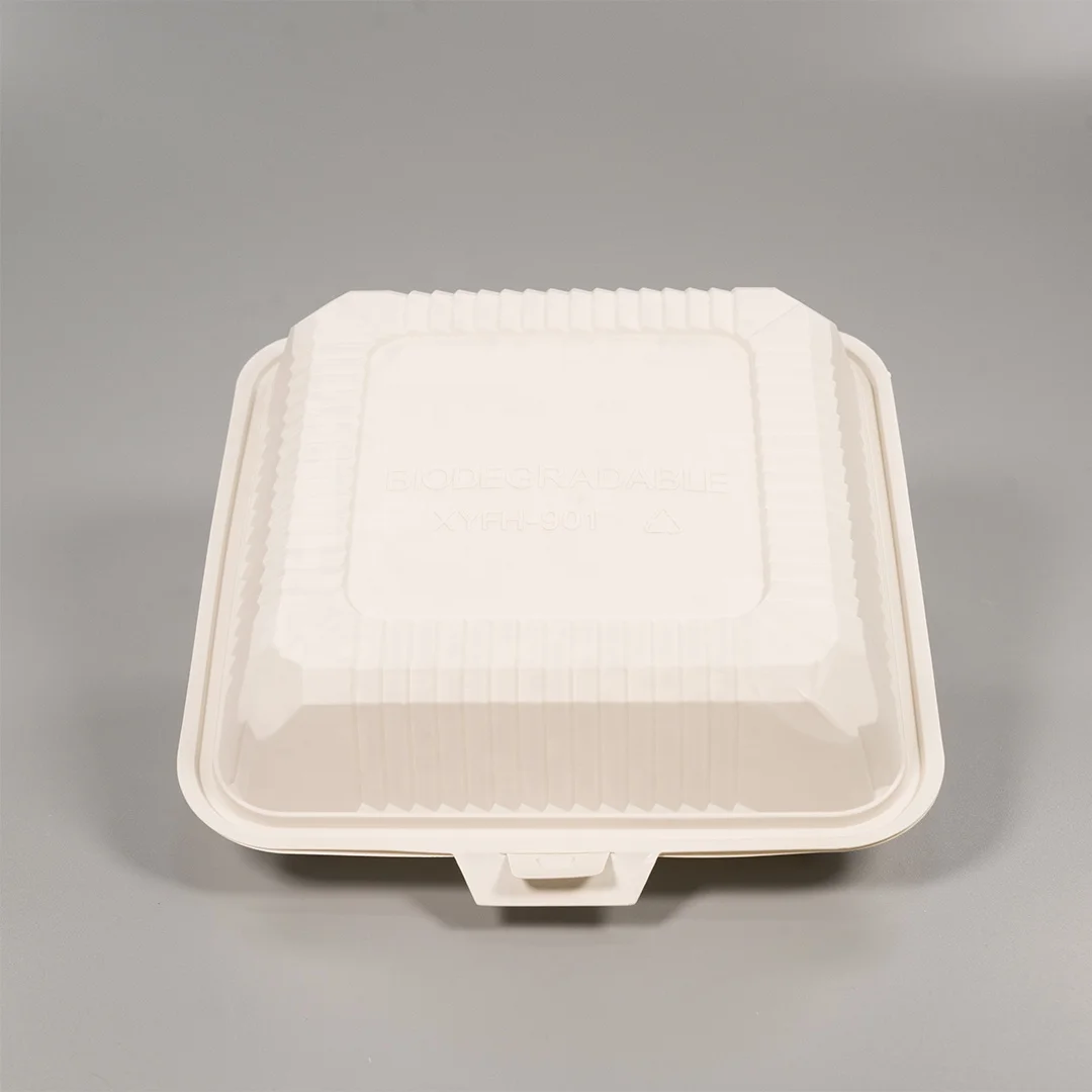 850ml Compostable Disposable Corn Starch Food Container Cornstarch ...