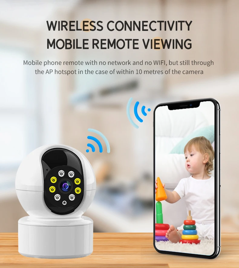 1080P Wifi Camera 360 Indoor Full Color Two Way Intercom Motion Detection JXLCAM Wireless Surveillance Camera