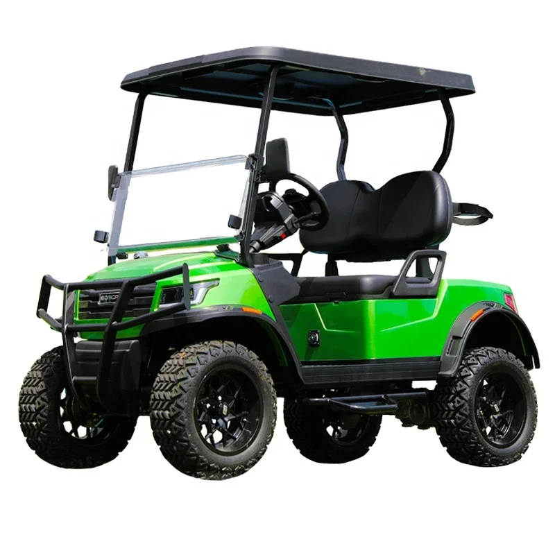 Latest Custom Private Label Parison Green 2 Seat 4 Wheel Golf Cart Off-Road Hunting Steel 48V 2025SDZX12PTPR15502