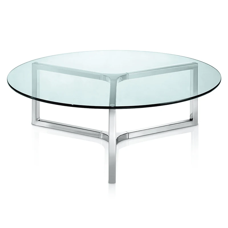 steel glass tea table