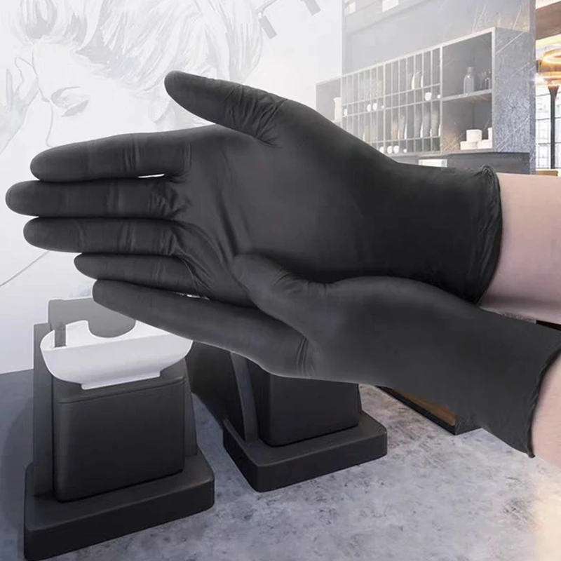 Power Free Laboratory Electronics Factories Heavy Duty Nitrile Gloves