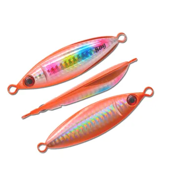 New 30g 40g 60g 80g Slow Jigs Lure Artificial Metal Jig Casting Fishing Bait Tackle Jigging Fishing Lures – Metal Jig – view 2