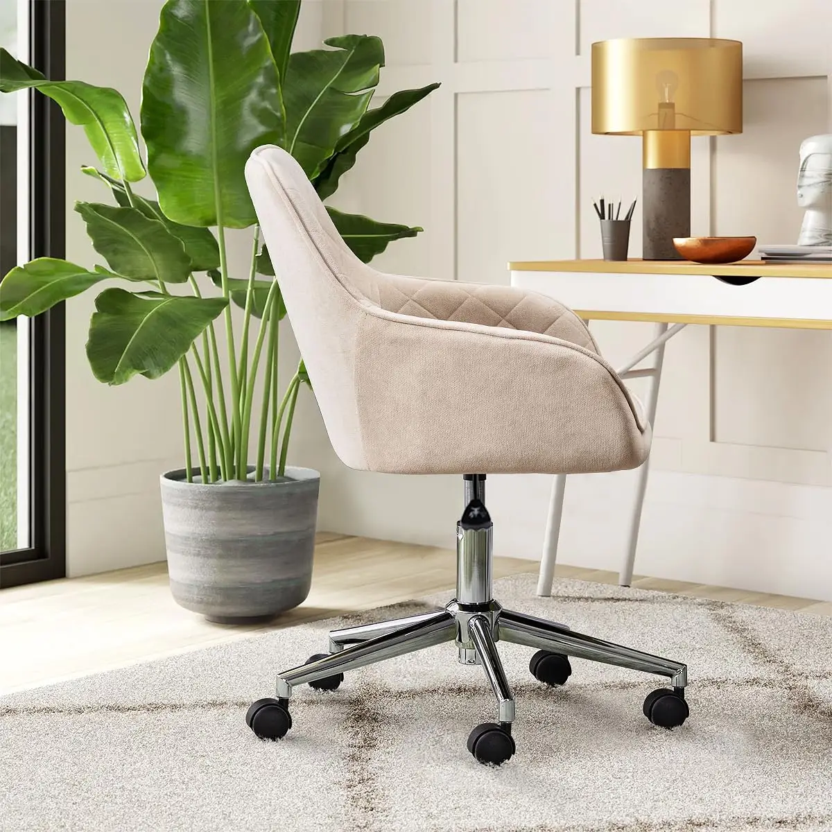 Modern Home Office Desk Chair - 360 Degree Swivel Task Chair
