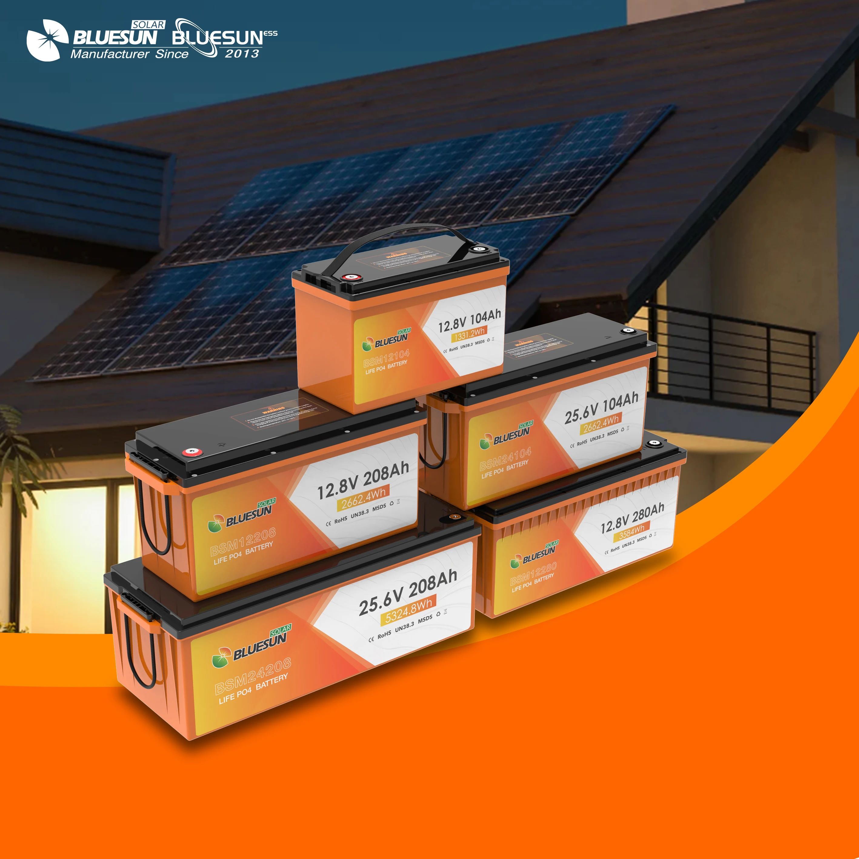 Bluesun BYD Lithium Battery Reliable Energy Storage