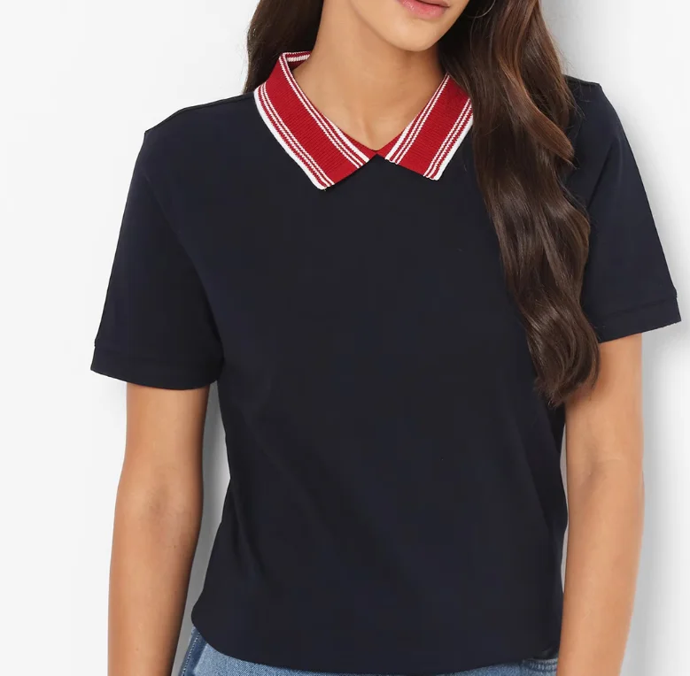 Polo Shirt Design Ladies Jersey Shirt With Collar Design Your Own
