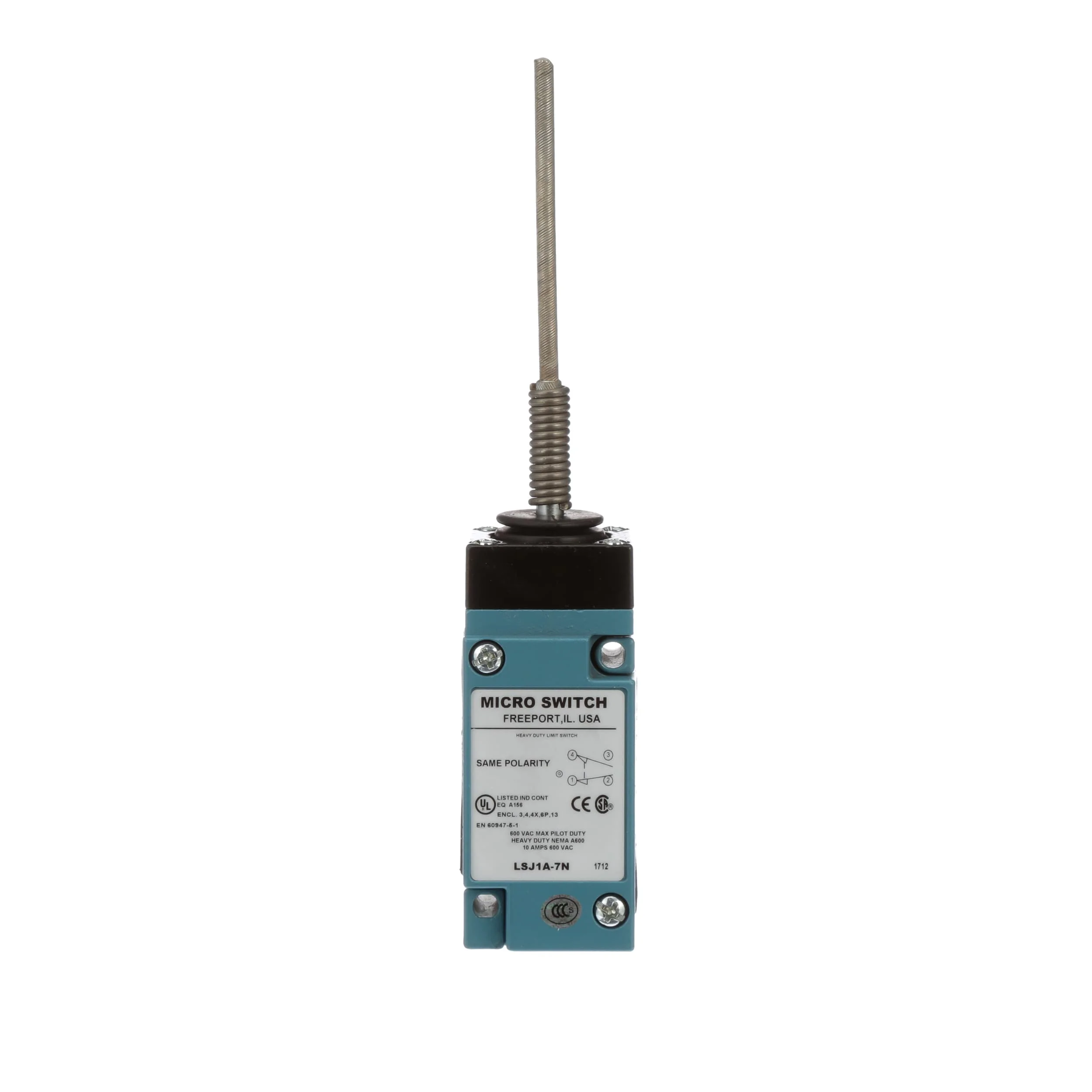 Honeywell 5.5 in Spring Rod Actuator SPDT Plug-In Limit Switch LSJ1A-7N