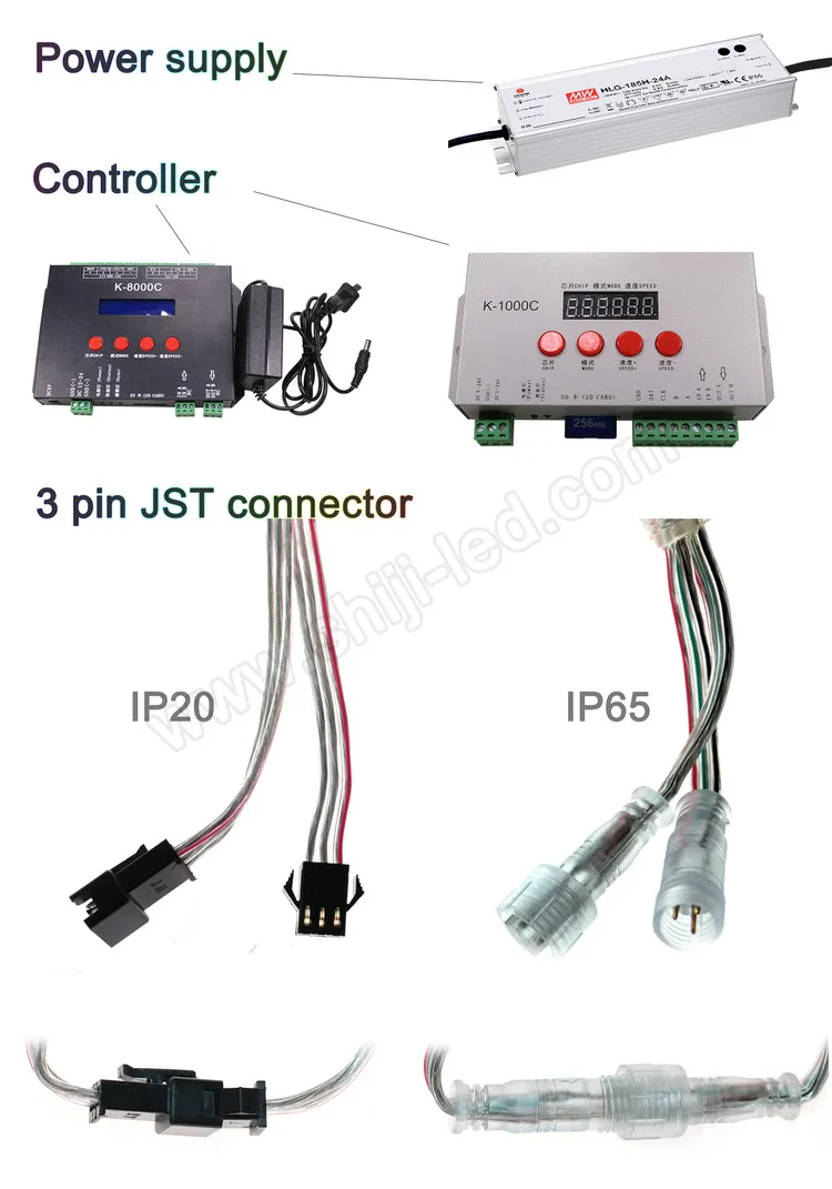 Smart Colorfully 45mm 12pcs  USC1903 RGB Turbo Pixel Addressable Waterproof Amusement Lighting