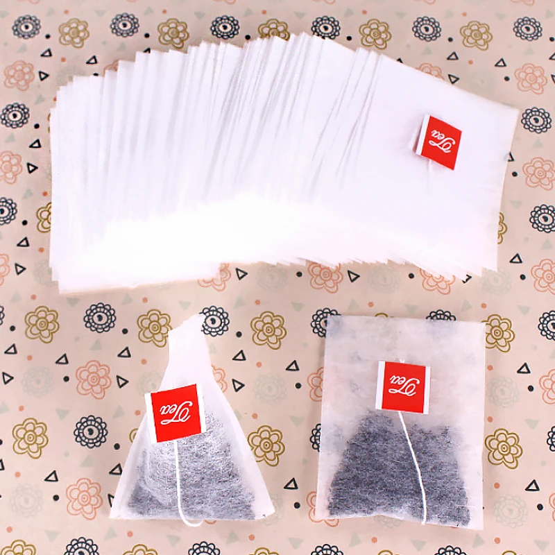 5*6cm Empty Filter Biodegradable Drawstring Individual Tea Bags With