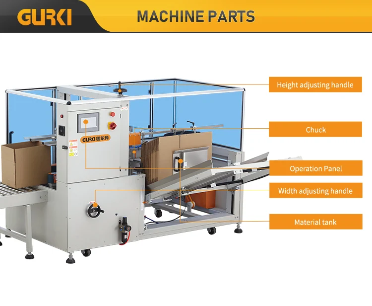 Factory Ce Semi Auto Side Box Forming Case Automatic Carton Erector