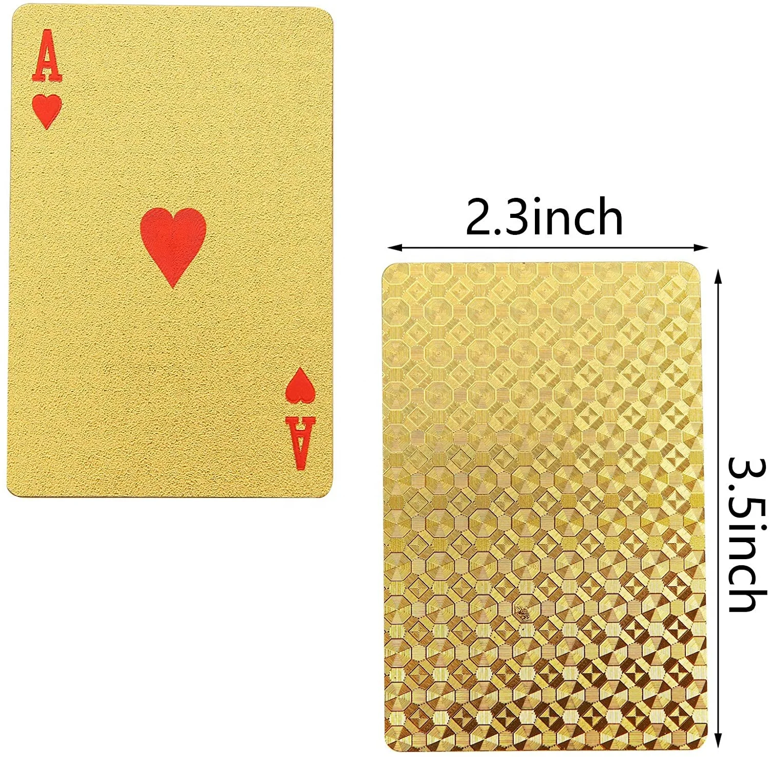 Прямая поставка, быстрая доставка, печатная бумага на заказ, пластиковый Золотой набор для покера 24k в деловом стиле, позолоченные игральные карты