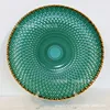 Green and gold mesh trim